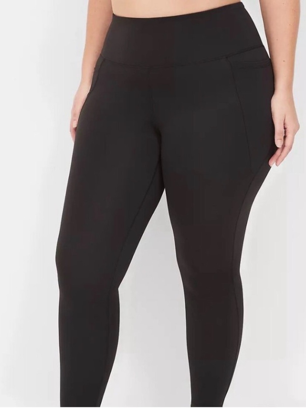 Lane Bryant LIVI Soft 7/8 Black Leggings 26/28